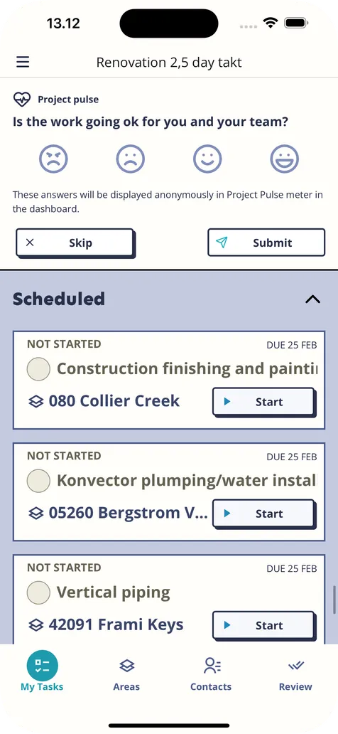 Taso Planner pulse survey